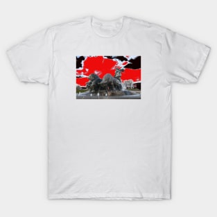 Gefion Bull Fountain / Swiss Artwork Photography T-Shirt